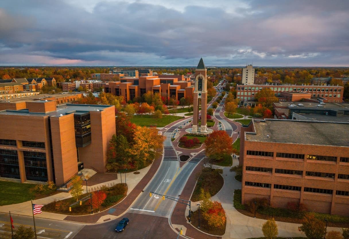 Ball State University campus banner