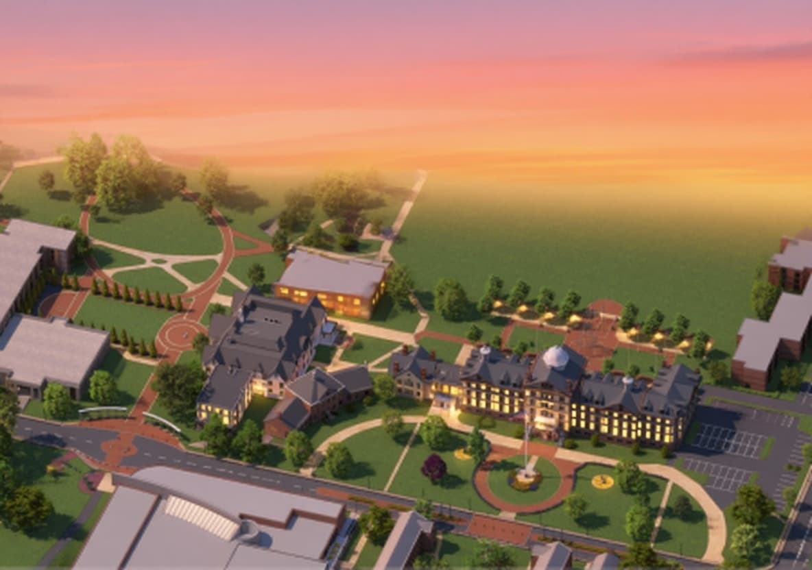Widener University campus banner
