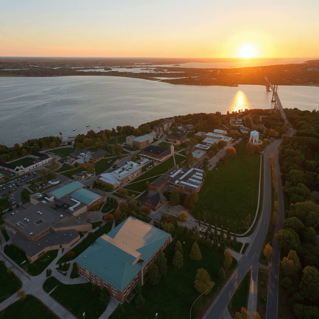 Roger Williams University campus banner