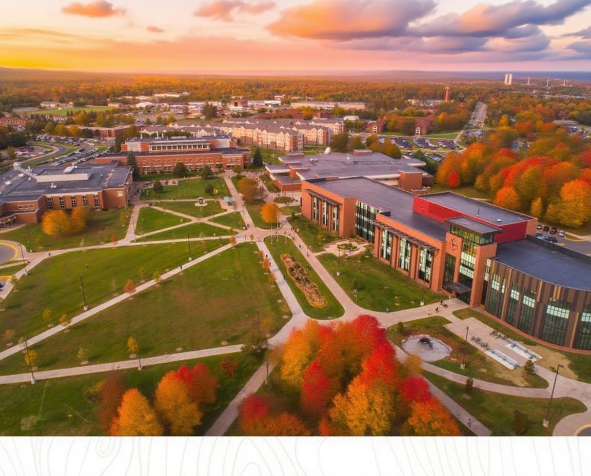 Northern Michigan University campus banner