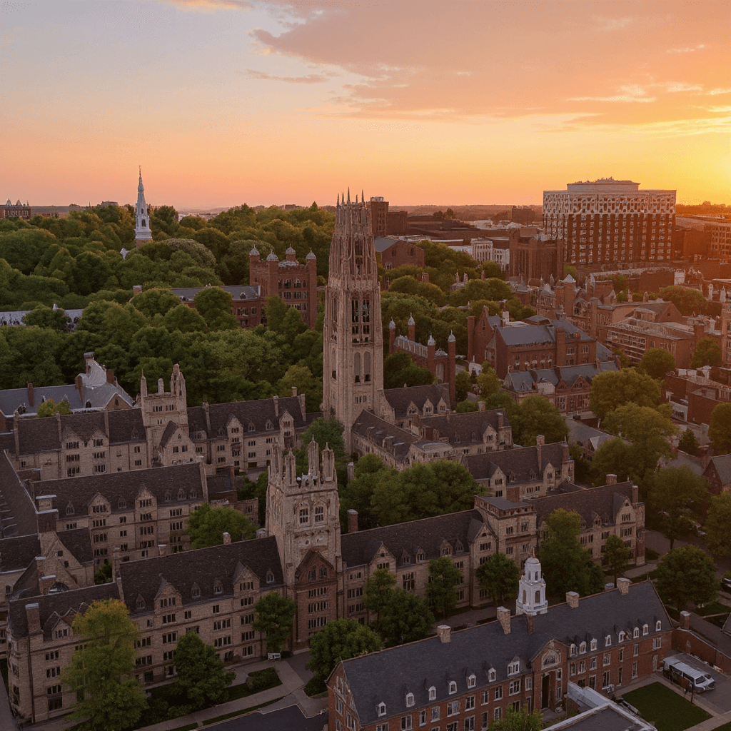 Yale University campus banner