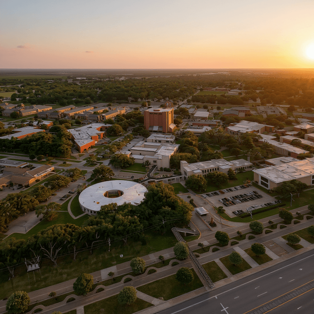 Lamar University campus banner