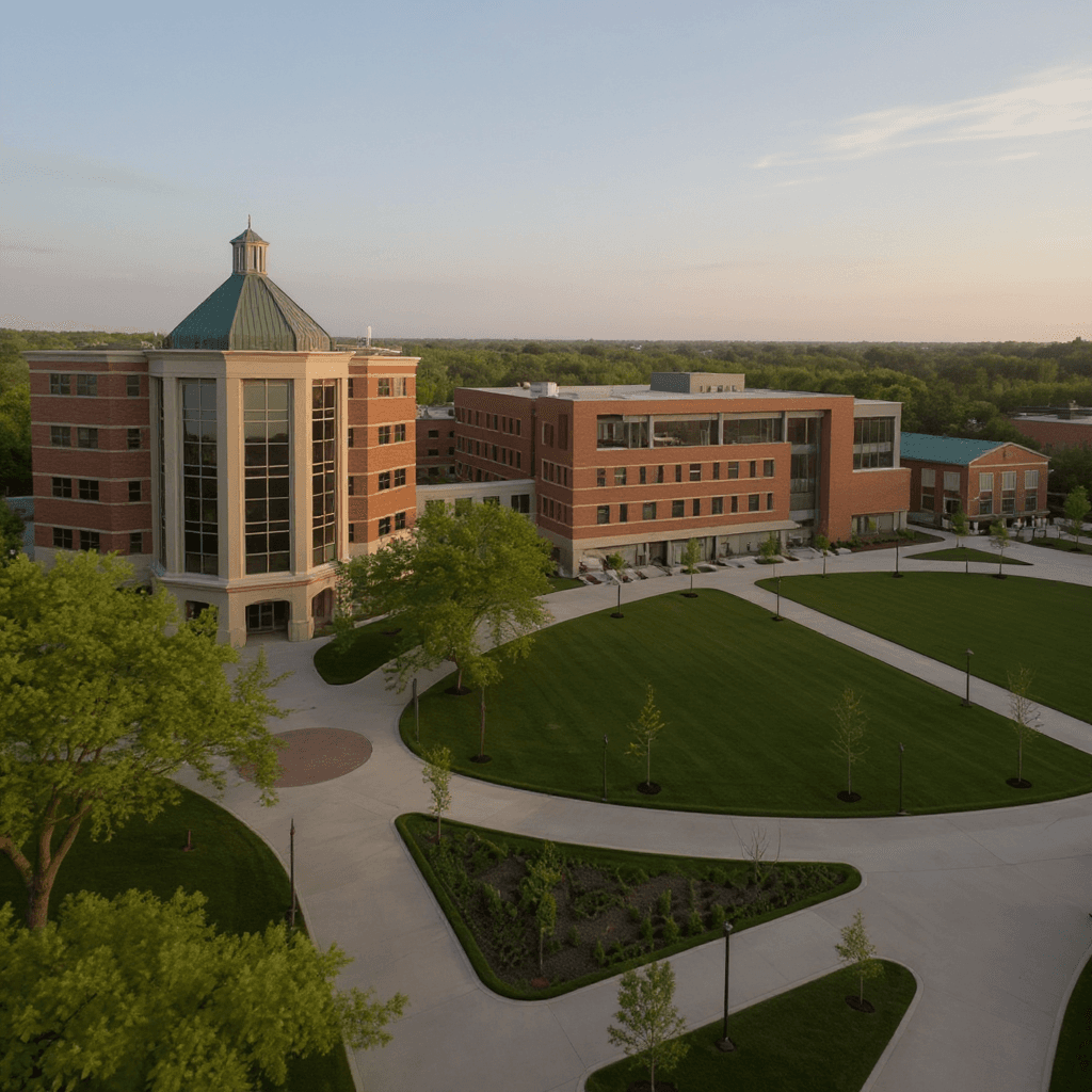 Illinois Benedictine University campus banner