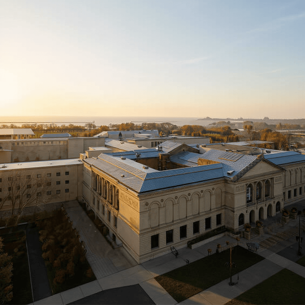 The School of the Art Institute of Chicago campus banner