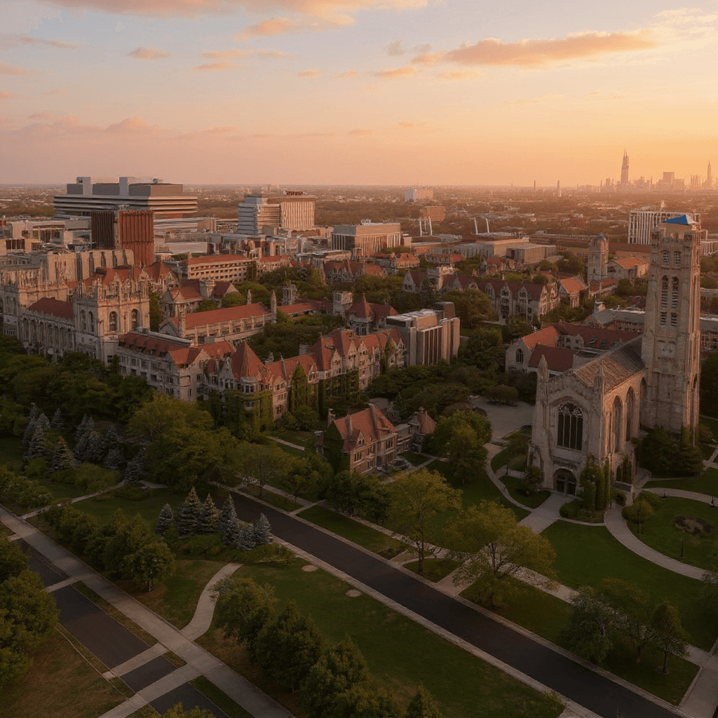 University of Chicago campus banner