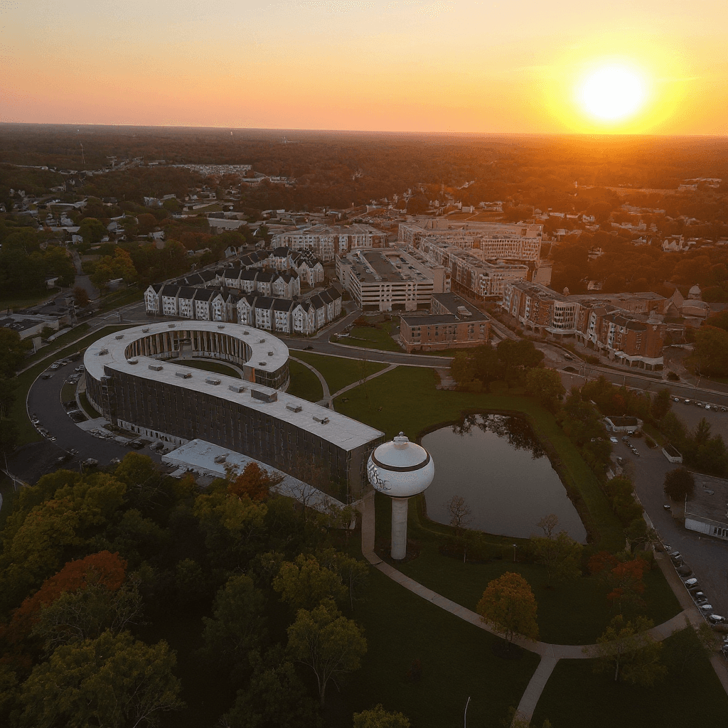 Rowan University campus banner