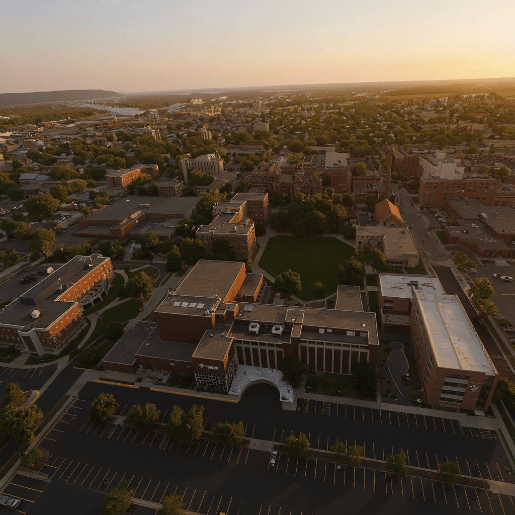 Viterbo College campus banner