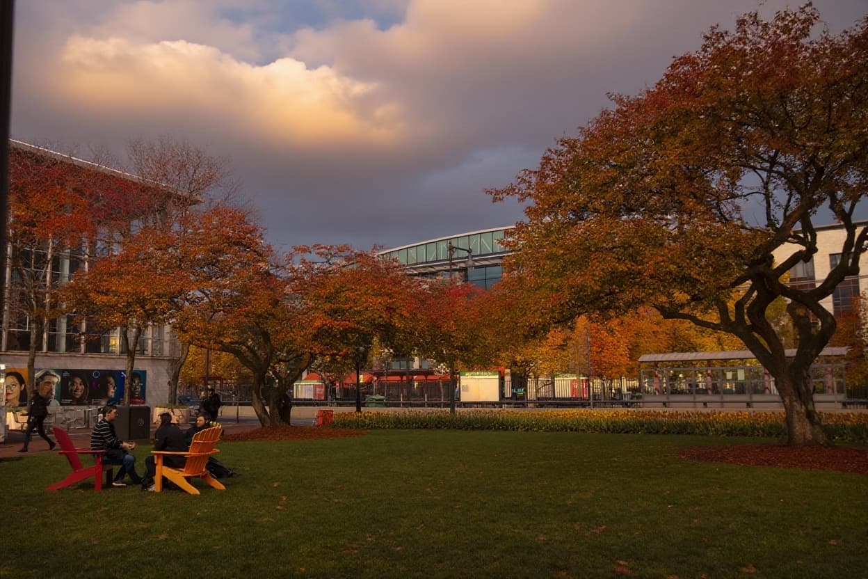 Northeastern University campus banner