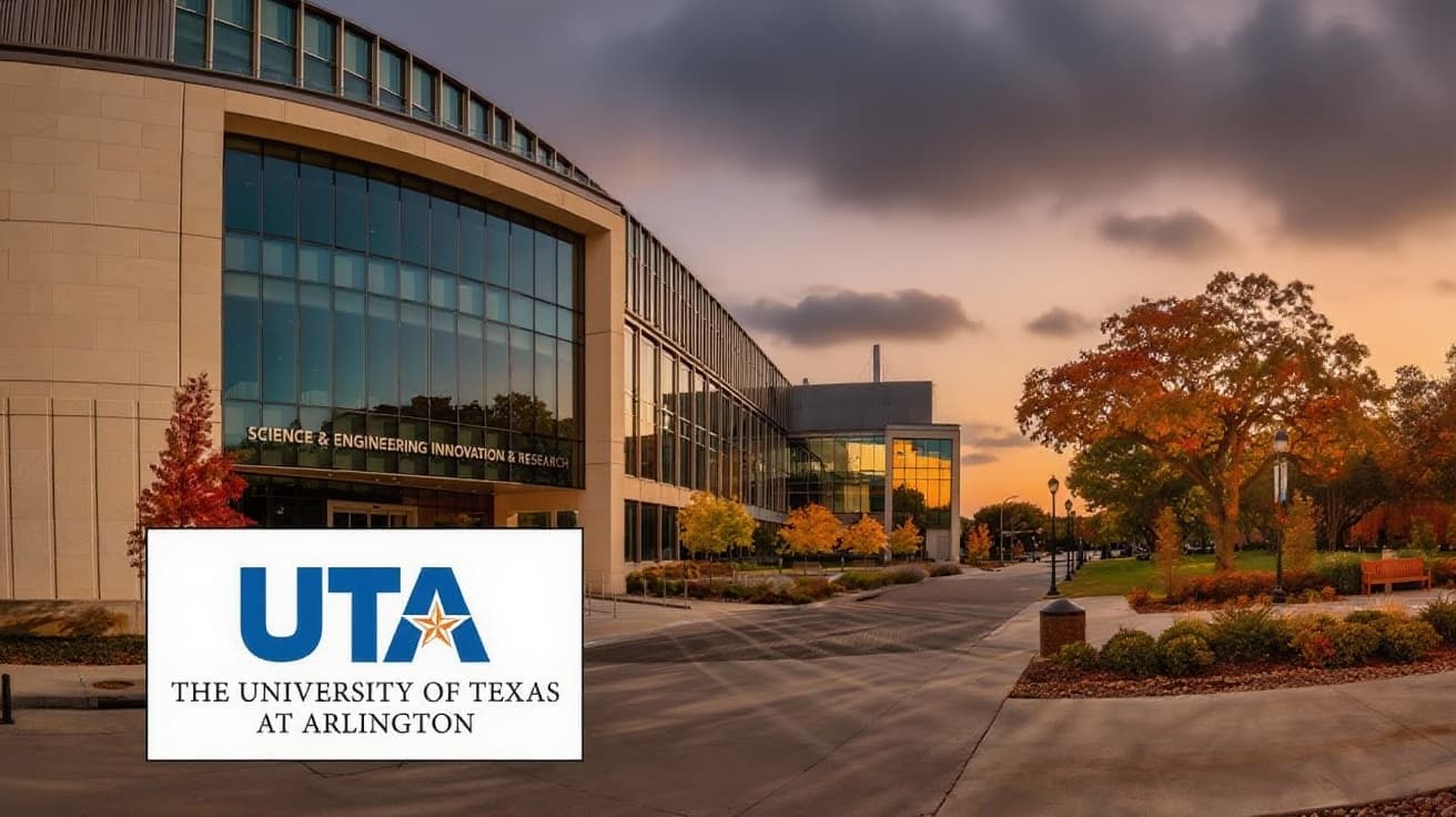 University of Texas at Arlington campus banner
