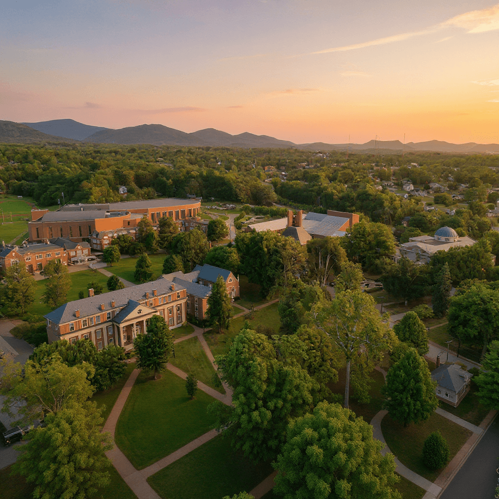 Roanoke College campus banner