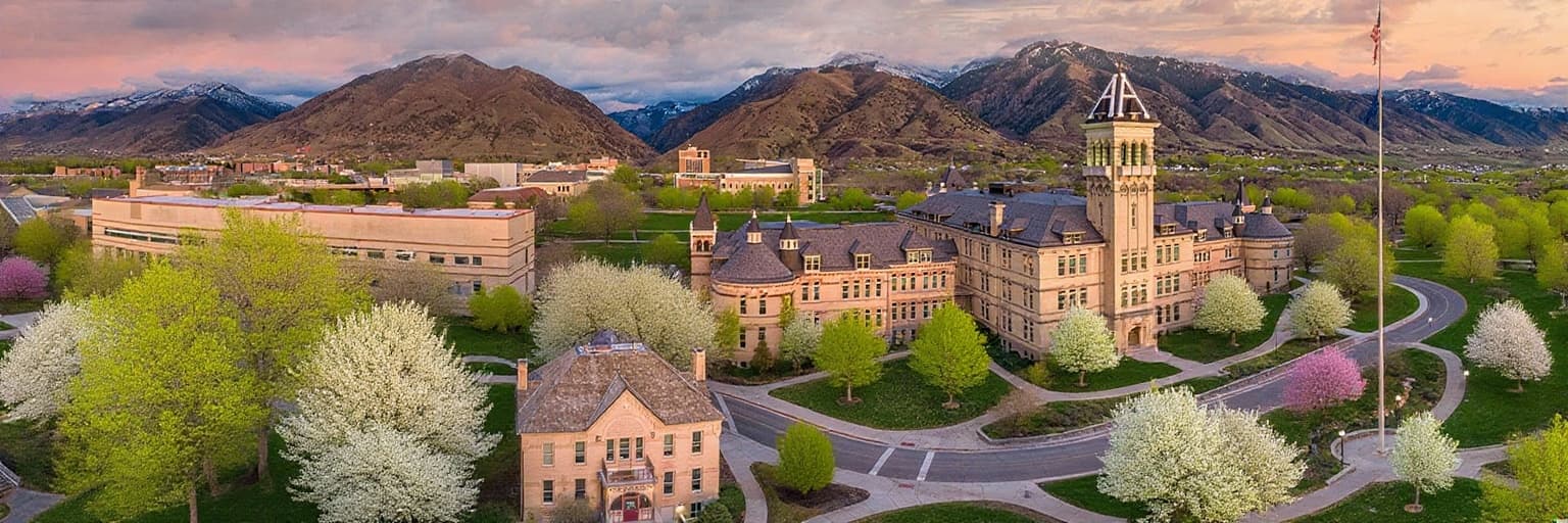 Utah State University campus banner
