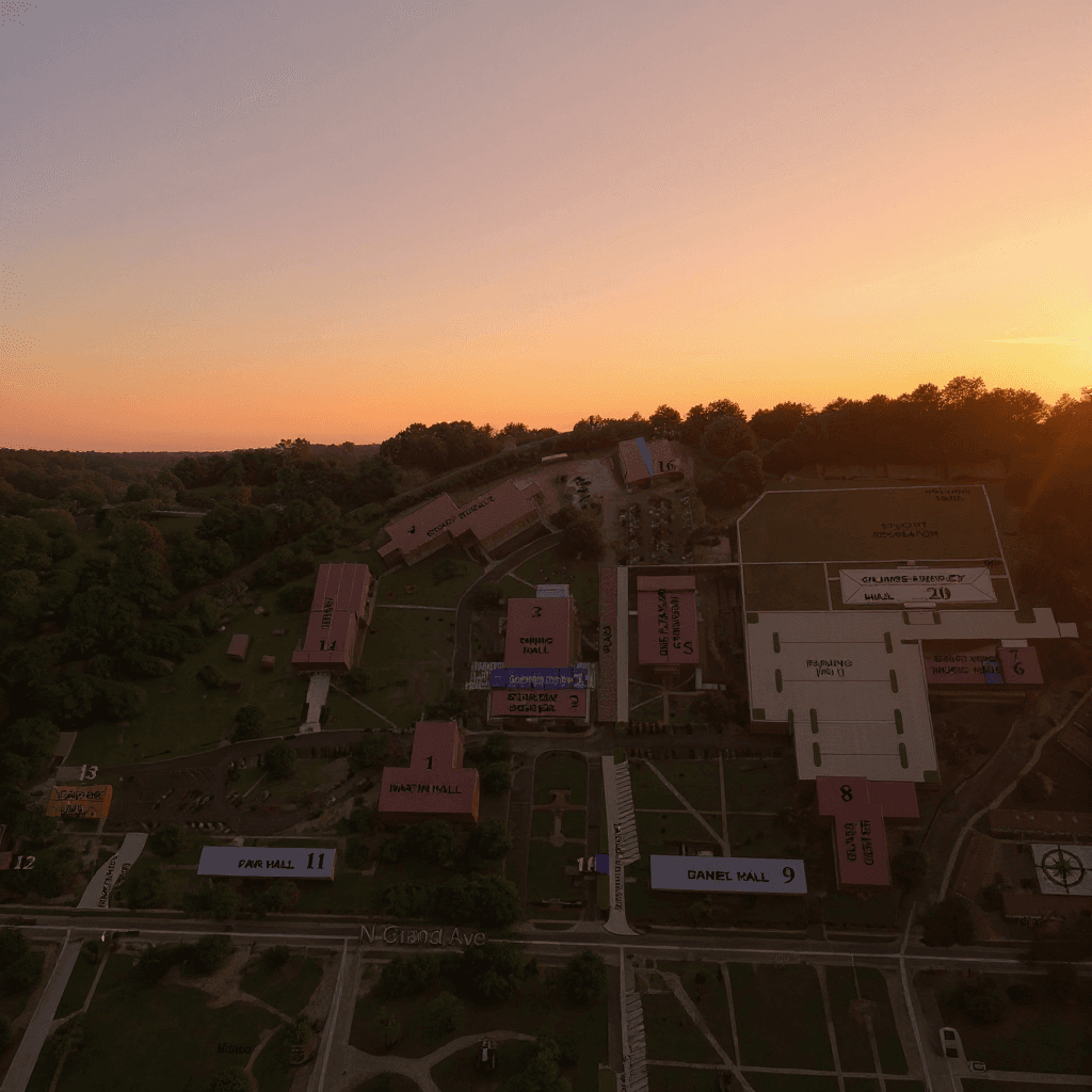 Texas College campus banner
