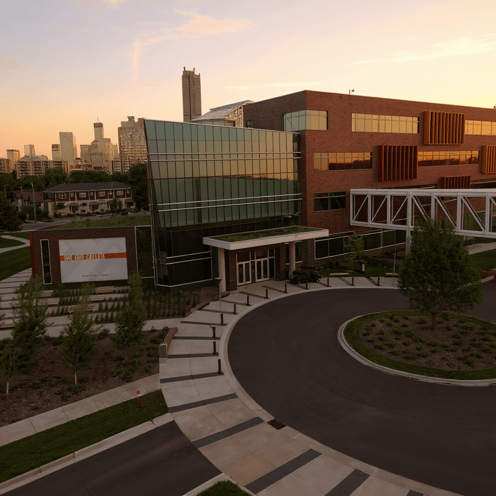 Augsburg College campus banner