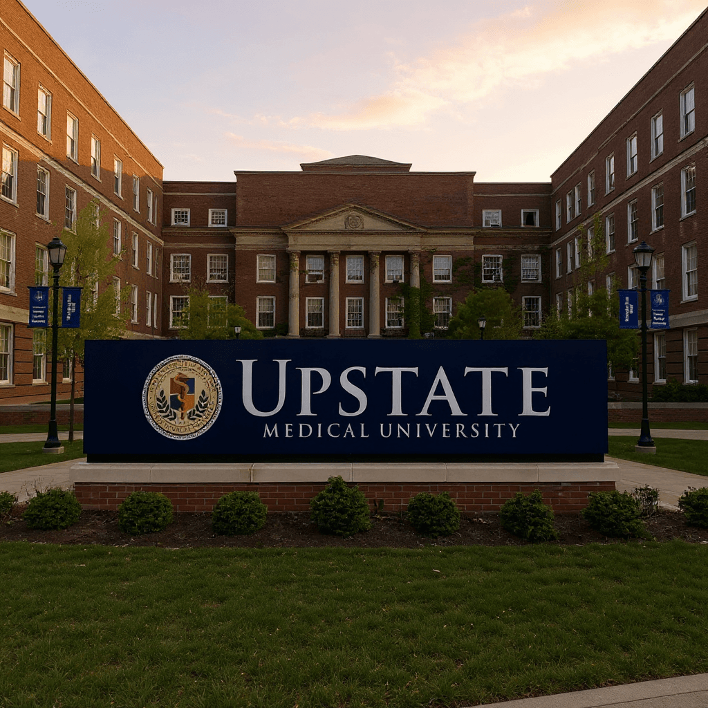 State University of New York Upstate Medical University campus banner