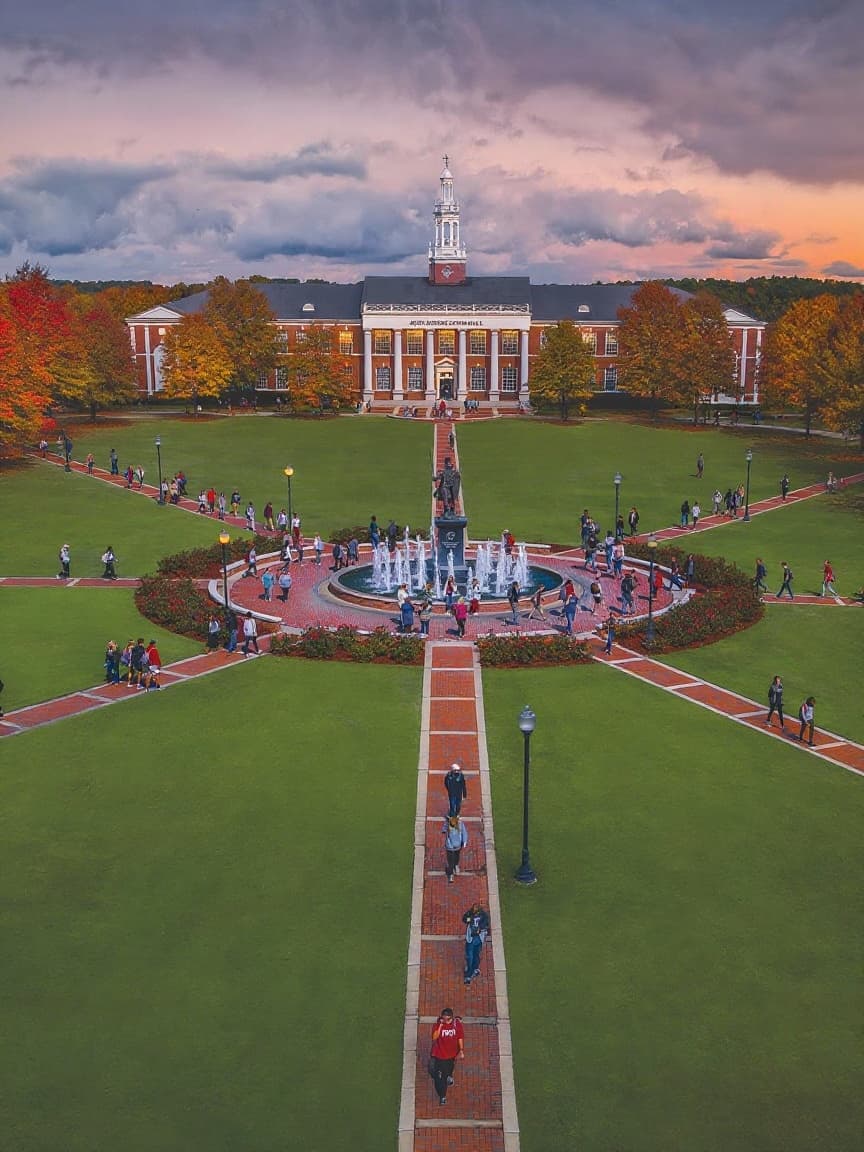 Troy University campus banner