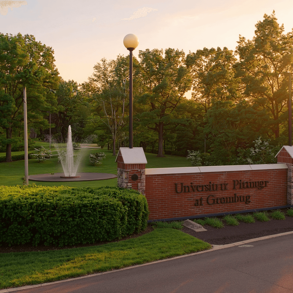 University of Pittsburgh at Greensburg campus banner