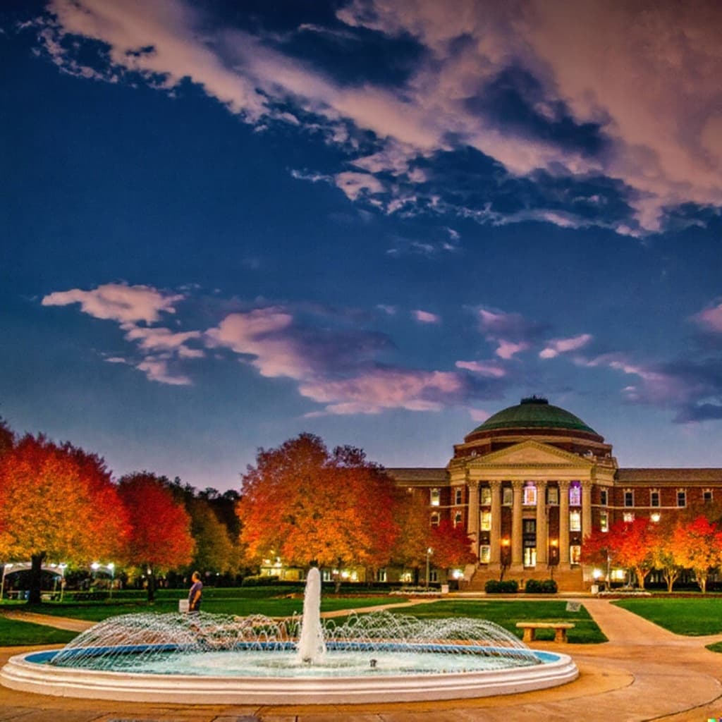 Southern Methodist University campus banner