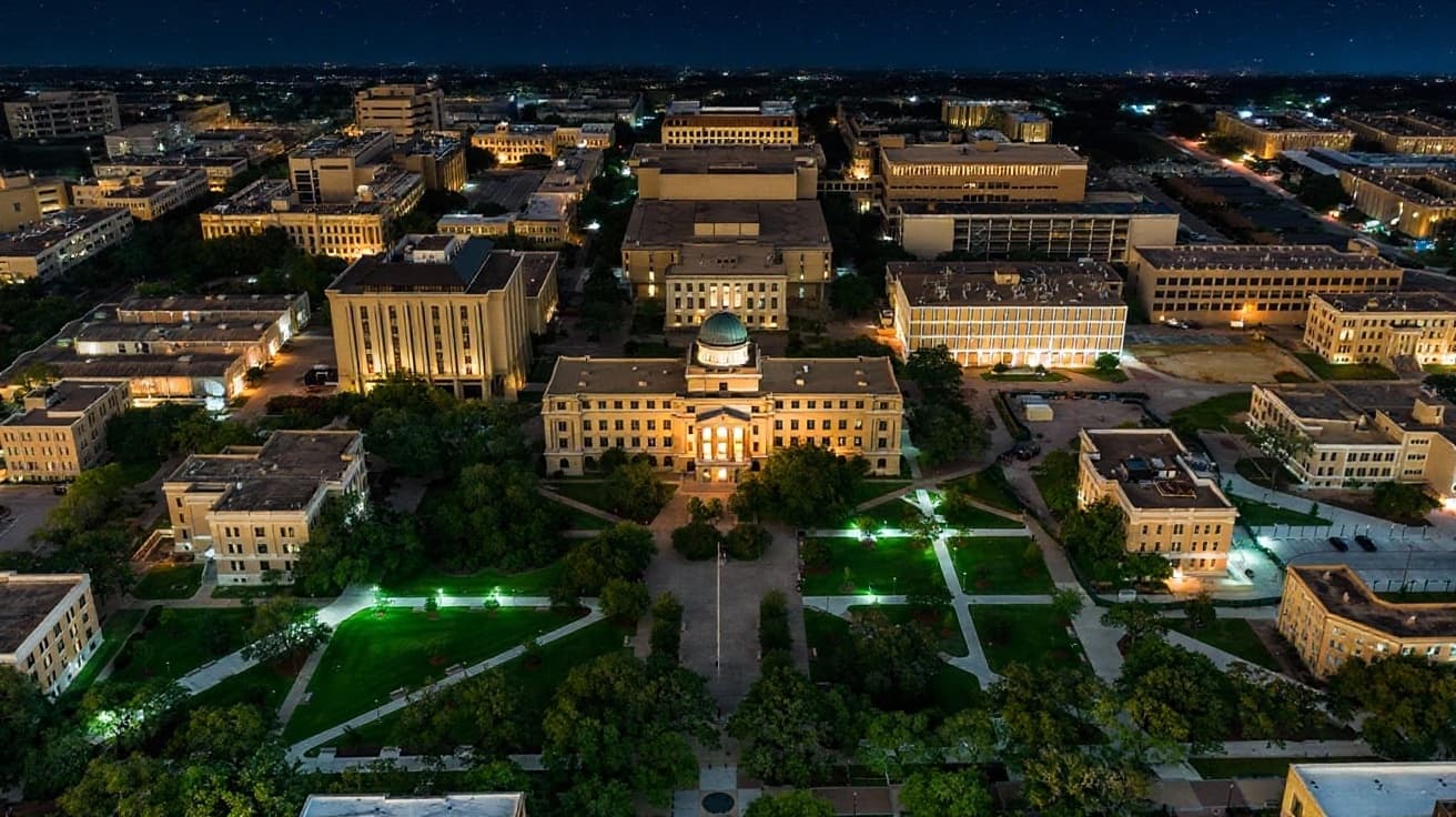 Texas A&M University campus banner