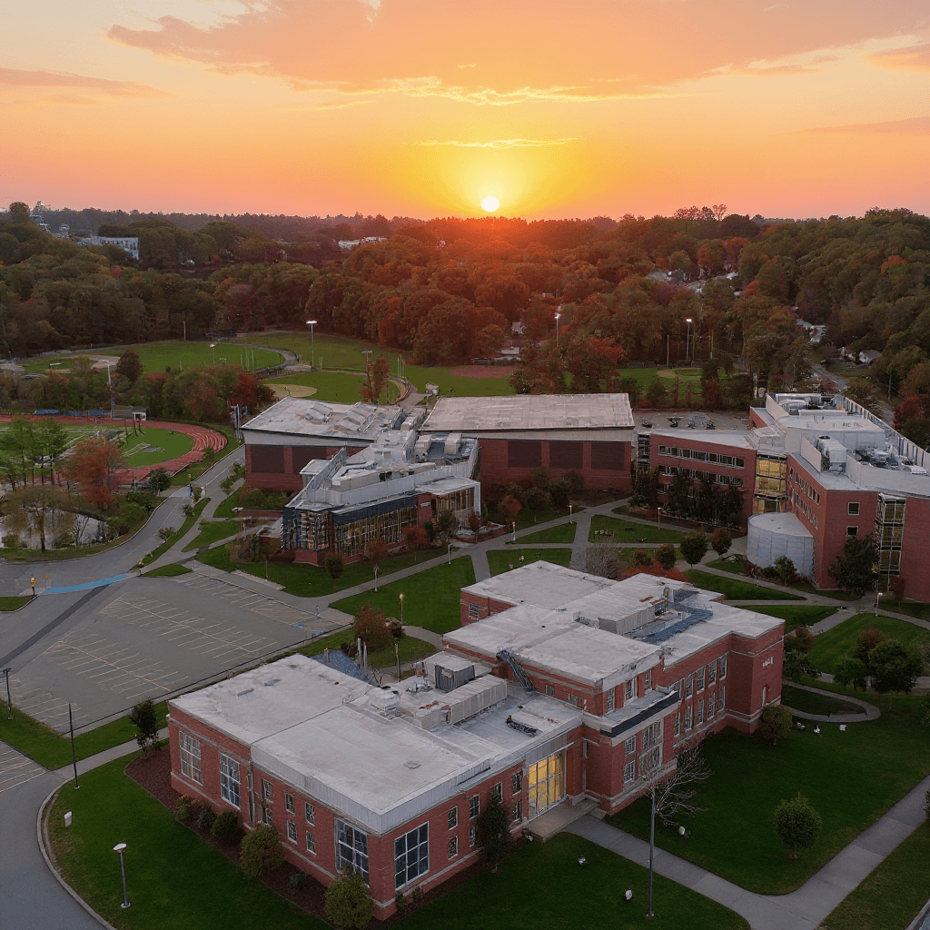 Worcester State College campus banner