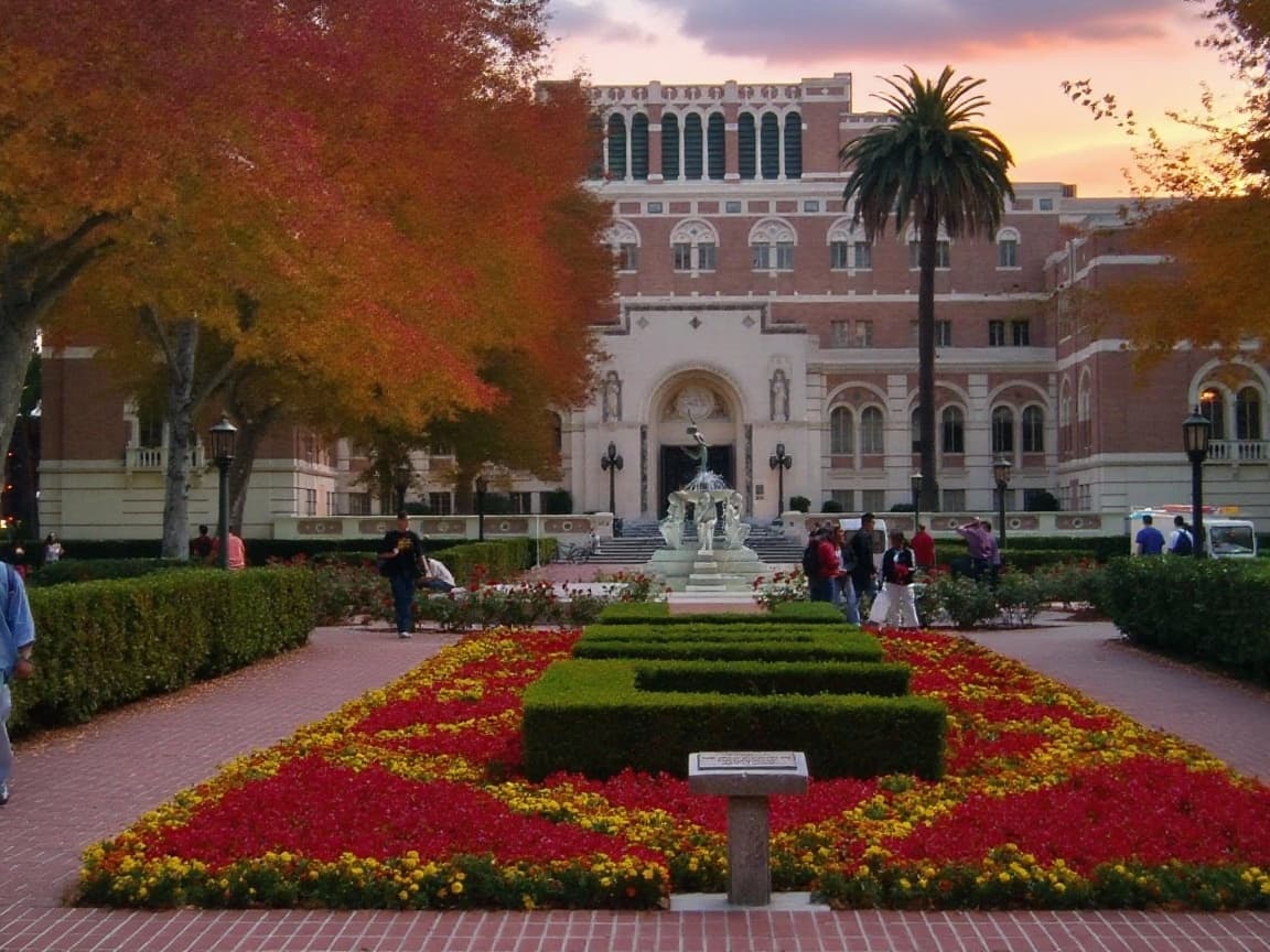 University of Southern California campus banner