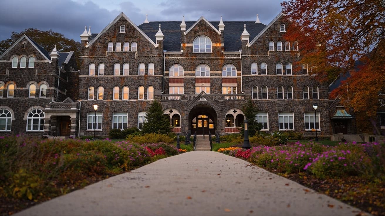 Moravian College campus banner