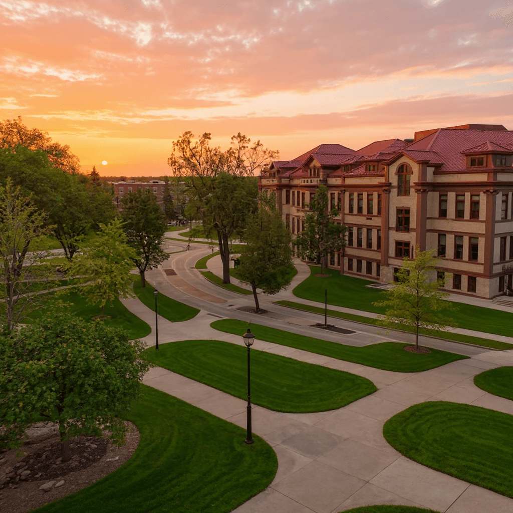 North Dakota State University campus banner
