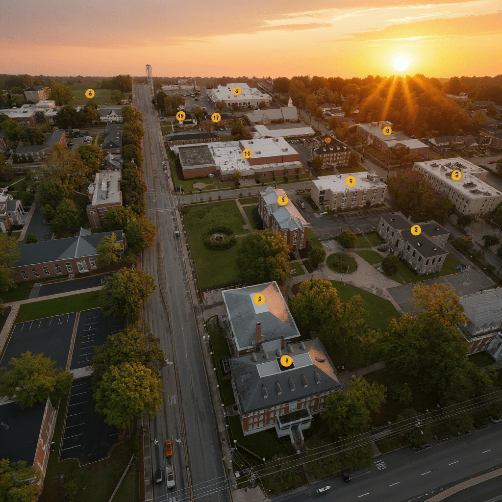 Allen University campus banner