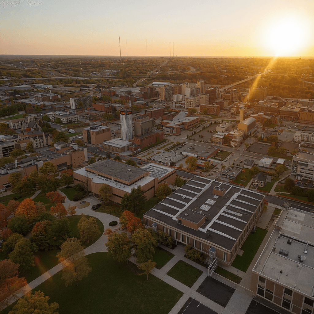 Youngstown State University campus banner