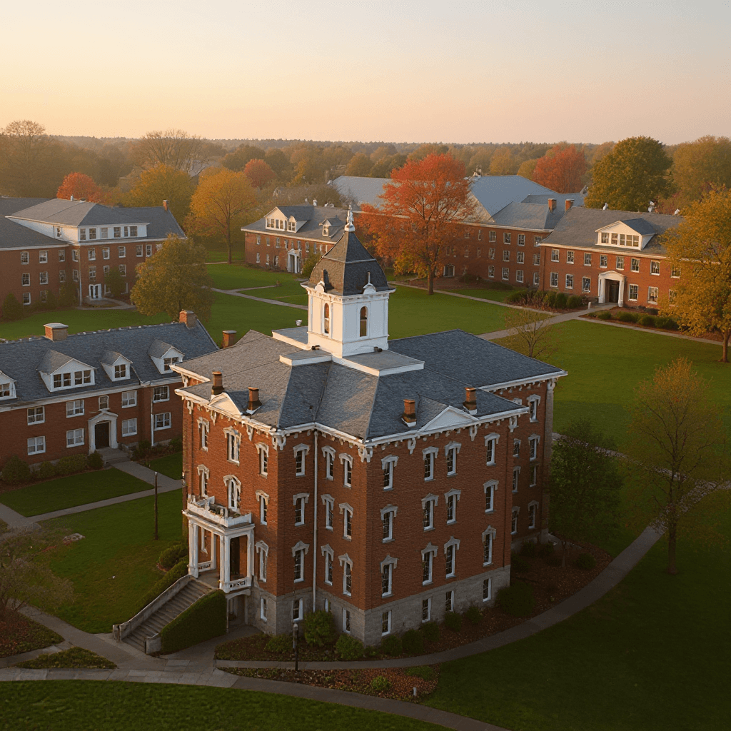 Linfield College campus banner