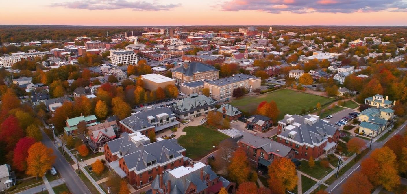 Champlain College campus banner