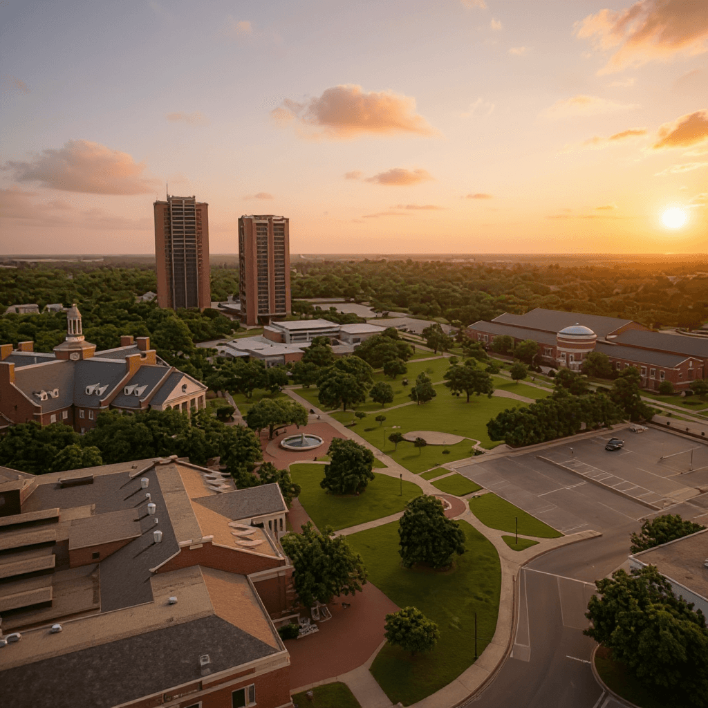 Texas Woman's University campus banner