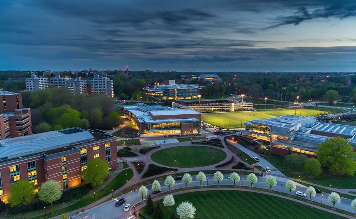 Towson University campus banner