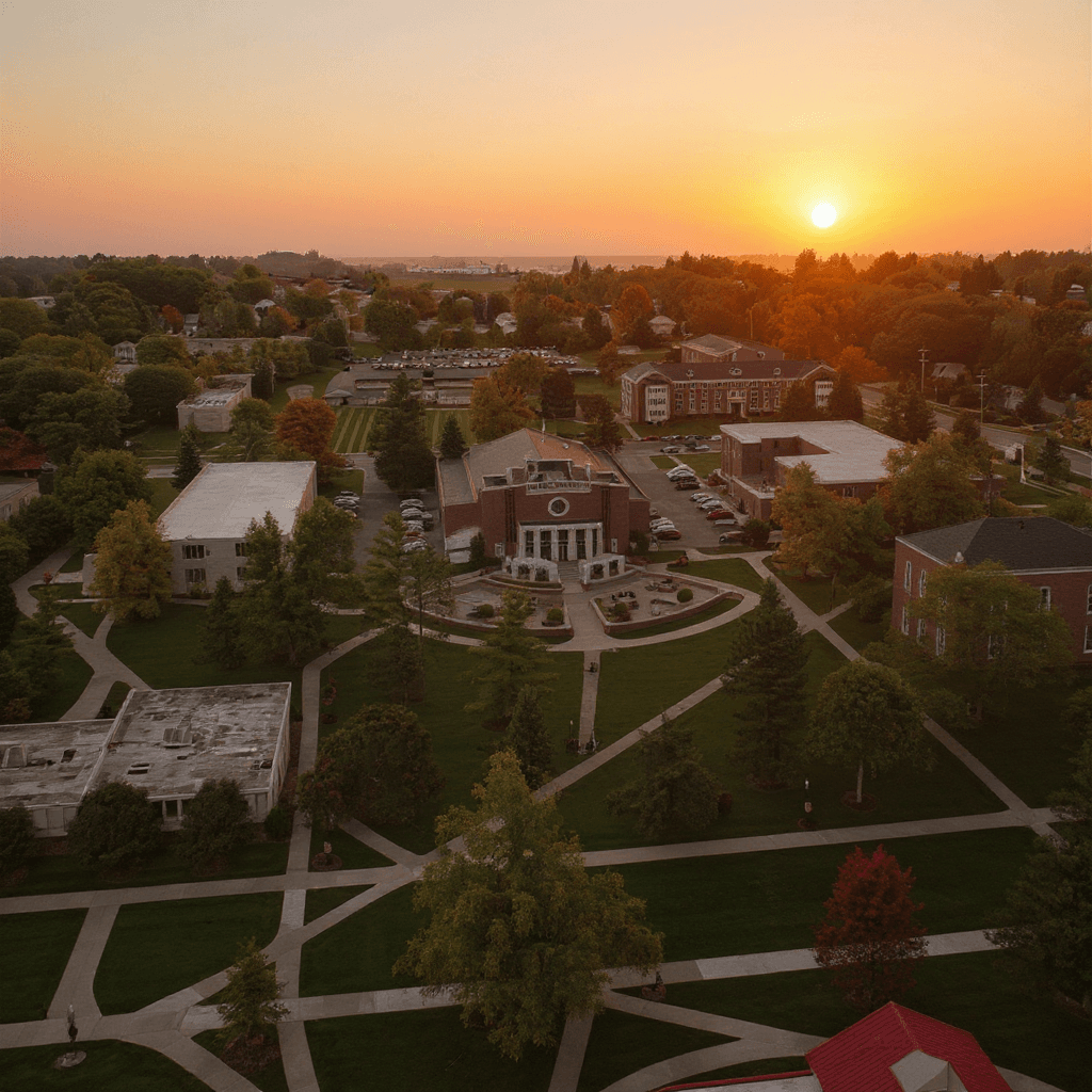 Adrian College campus banner
