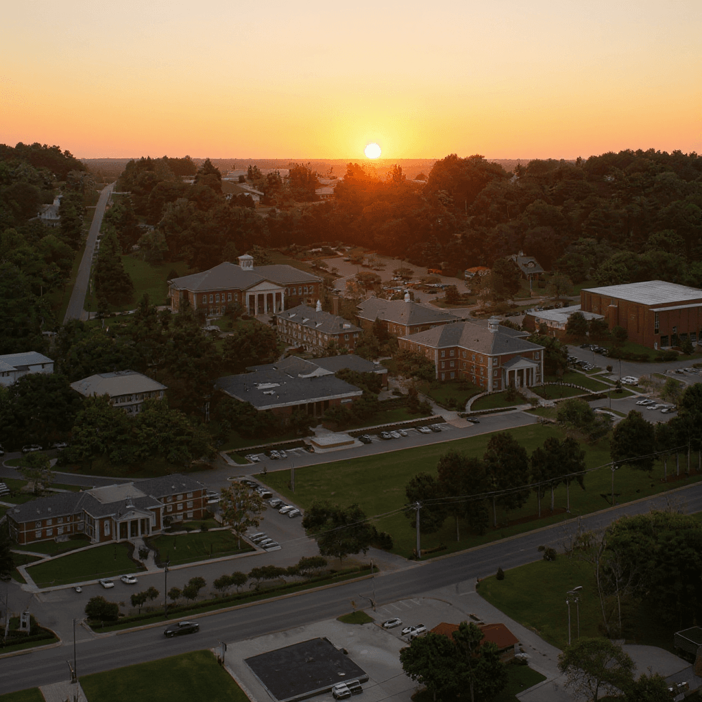 Athens State College campus banner