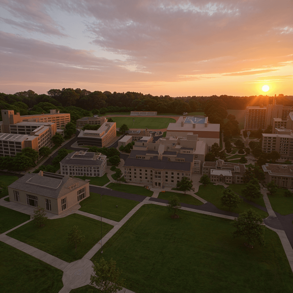 The American College campus banner