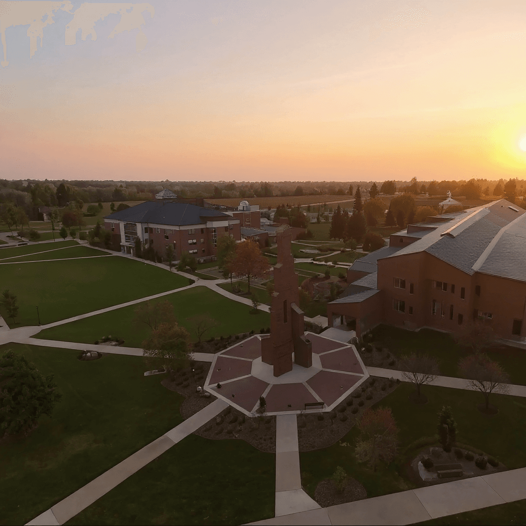 Taylor University campus banner