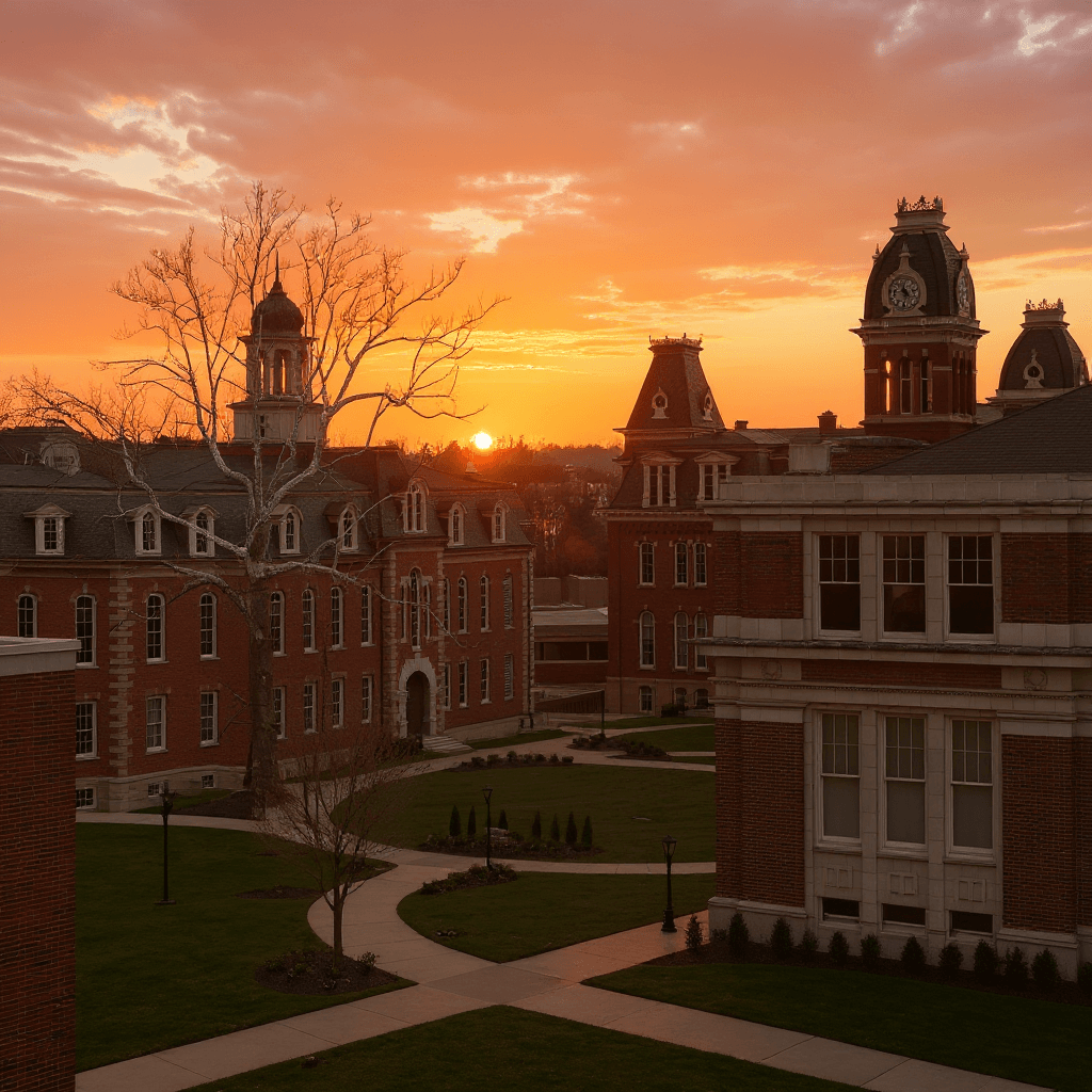 West Virginia University campus banner