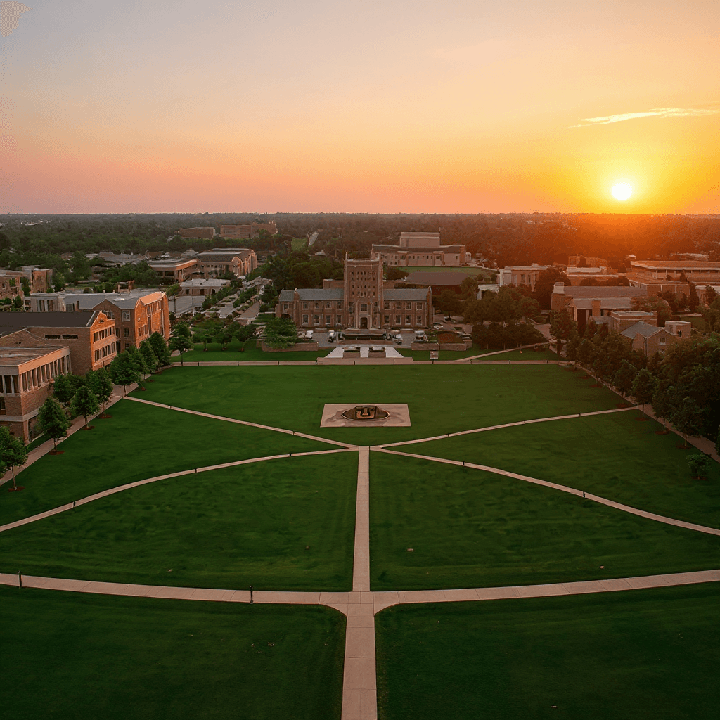 University of Tulsa campus banner
